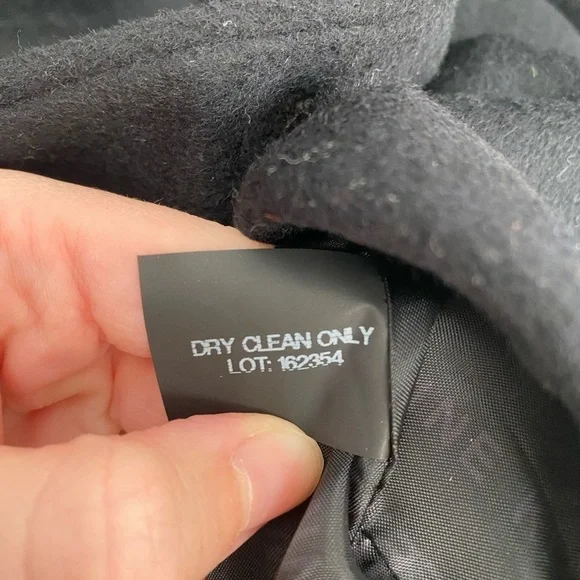 ANNE KLEIN *NWT* Plus-Sz Cashmere Blend Black Single Breasted Walker Coat Sz 14 - Picture 11 of 12